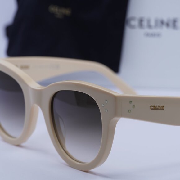 Celine CL4003IN 24F Cat Eye Sunglasses - White/Brown Gradient - Picture 2 of 11